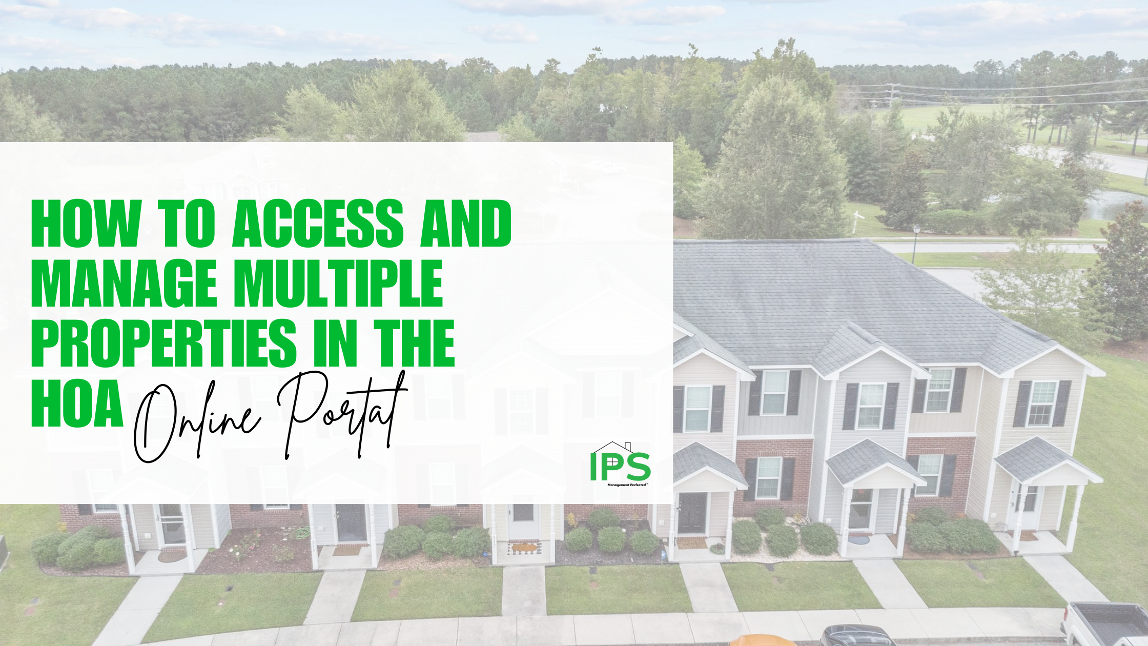 How to Access and Manage Multiple Properties in the HOA Online Portal